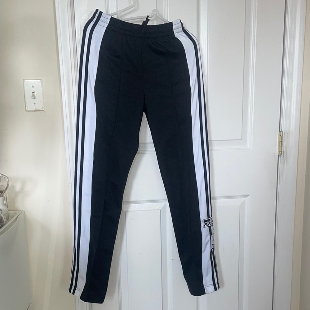 Adidas Black and White Track Pants
